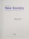 Cover of: New society
