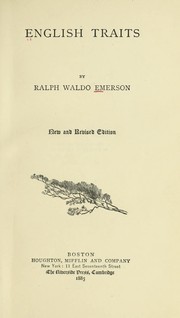 Cover of: English traits | Ralph Waldo Emerson