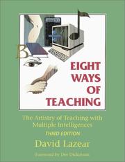 Cover of: Eight ways of teaching by David G. Lazear