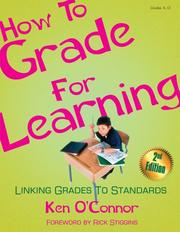 Cover of: How to grade for learning by Ken O'Connor