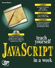 Cover of: Teach yourself JavaScript in a week by Arman Danesh