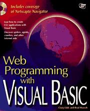Cover of: Web programming with Visual Basic | Craig Eddy