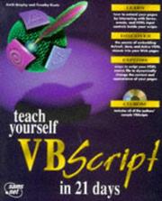 Teach yourself VBScript in 21 days by Keith Brophy