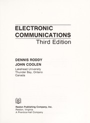 Cover of: Electronic communications | Dennis Roddy