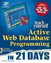 Teach Yourself Active Web Database Programming in 21 Days