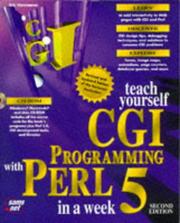 Cover of: Teach yourself CGI programming with Perl 5 in a week
