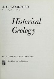 Cover of: Historical geology | Alfred O. Woodford