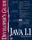 Cover of: JAVA 1.1 developer's guide