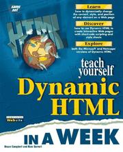 Teach yourself dynamic HTML in a week by Campbell, Bruce