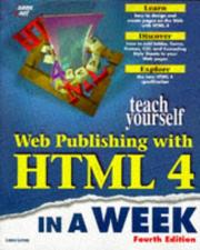 Cover of: Teach yourself Web publishing with HTML 4 in a week