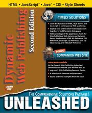 Cover of: Dynamic Web Publishing Unleashed, Second Edition (2nd Edition)