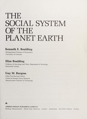 Cover of: The social system of the planet earth by Kenneth E. Boulding
