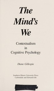 Cover of: The mind's we by Diane Gillespie