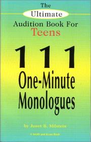 Cover of: 111 one-minute monologues