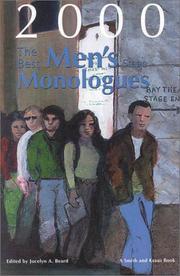Cover of: The Best Men's Stage Monologues of 2000 (Best Men's Stage Monologues)