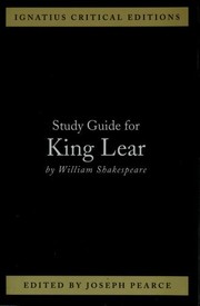 Cover of: Study guide for King Lear by Robert Alexander, Patricia DeMasi, Pearce, Joseph, Patrick S. J. Carmack