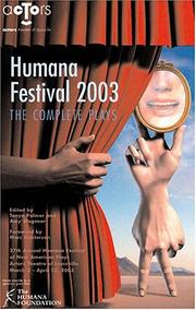 Cover of: Humana Festival 2003 by Tanya Palmer, Amy Wegener