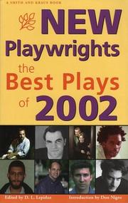 Front cover of New Playwrights by Unknown