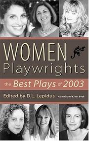 Cover of Women Playwrights by D. L. Lepidus