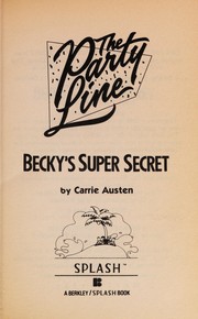 Cover of: Becky's super secret