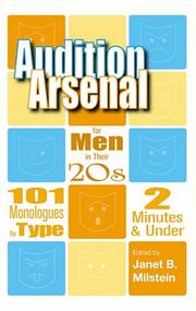 Cover of: Audition Arsenal For Men In Their 20's: 101 Monologues by Type, 2 Minutes & Under (Monologue Audtion Series) (Monologue Audtion Series)