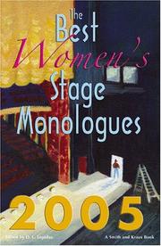 Cover of: The Best Women's Stage Monologues 2005