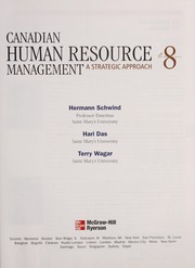 Cover of: Canadian human resource management | Hermann Franz Schwind