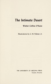 Cover of: The intimate desert.