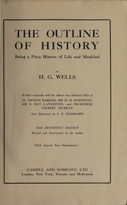 Cover of: The outline of history by H. G. Wells