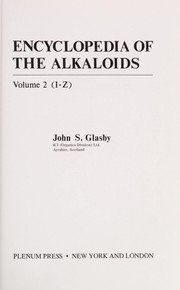 Cover of: Encyclopedia of the alkaloids