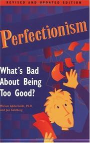 Cover of: Perfectionism by Miriam Elliott