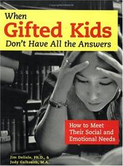 Cover of: When Gifted Kids Don