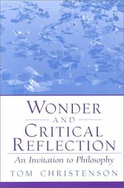 Cover of: Wonder and Critical Reflection | Tom Christenson