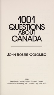 1001 questions about Canada