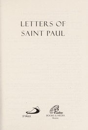 Cover of: Letters of Saint Paul | Mark A. Wauck