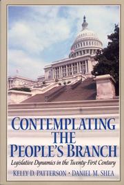 Cover of: Contemplating the People's Branch: Legislative Dynamics in the Twenty First Century