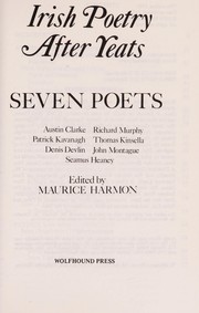Cover of: Irish Poetry After Yeats | Maurice Harmon