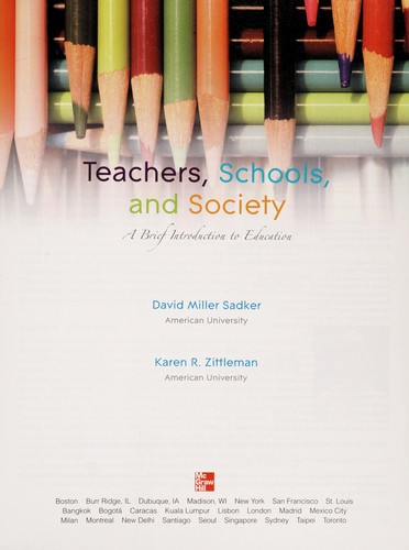 Teachers, schools, and society by David Miller Sadker