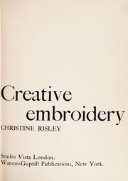 Cover of: Creative embroidery.