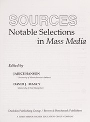 Cover of: Sources. by edited by Jarice Hanson, David J. Maxcy.