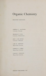 Cover of: Organic chemistry by Norman L. Allinger ... [et al.].