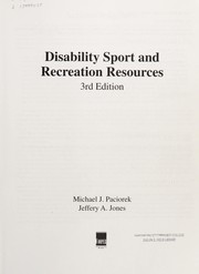 Cover of: Disability sport and recreation resources