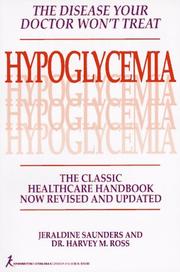 Cover of: Hypoglycemia: the classic healthcare handbook