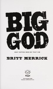 Cover of: Big God | Britt Merrick