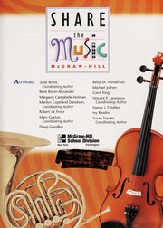 Cover of: Share the music by coordinating authors Judy Bond ... [et al.]