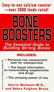 Cover of: Bone boosters: the essential guide to building strong bones