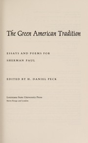 Cover of: The Green American tradition | 