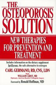 Cover of: The Osteoporosis Solution