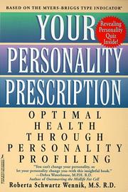Cover of: Your Personality Prescription: Optimal Health Through Personality Profiling