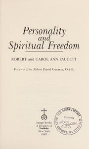 Cover of: Personality and spiritual freedom by Robert Faucett